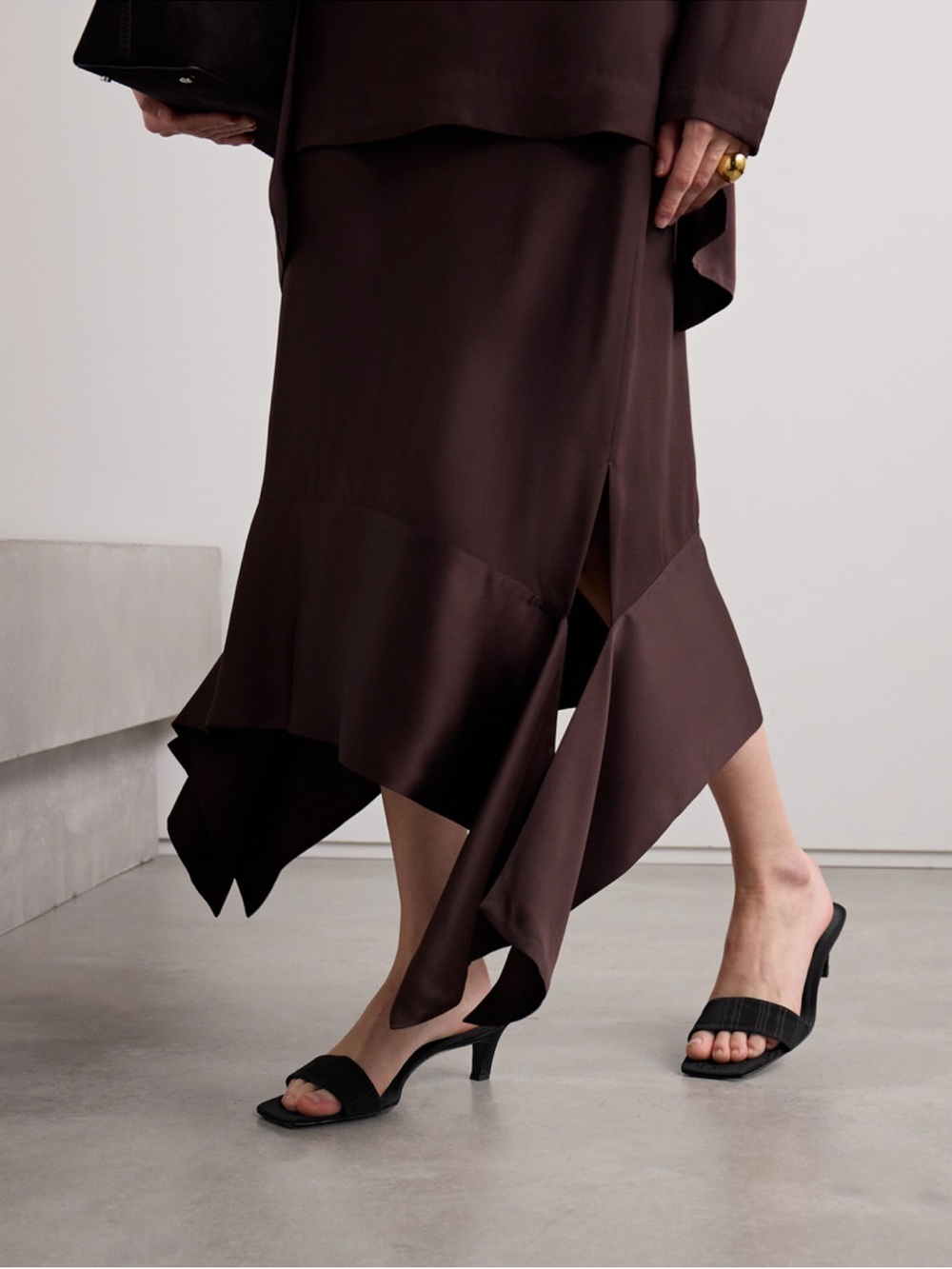 Toteme Moire mule black - Picture 3 of 9